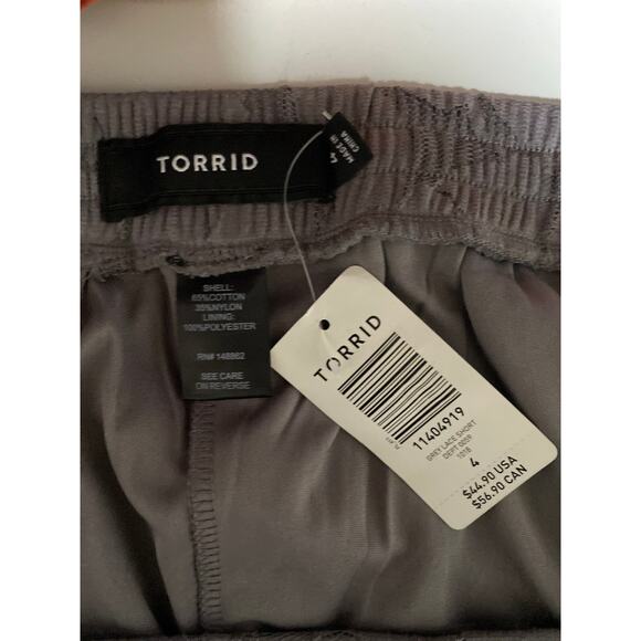 Torrid Shorts Womens 4X Boho Cottage Core Prairie Whimsical Fairy Comfy Stretch - Picture 3 of 5